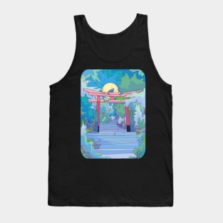 The cat and the Torii gate Tank Top